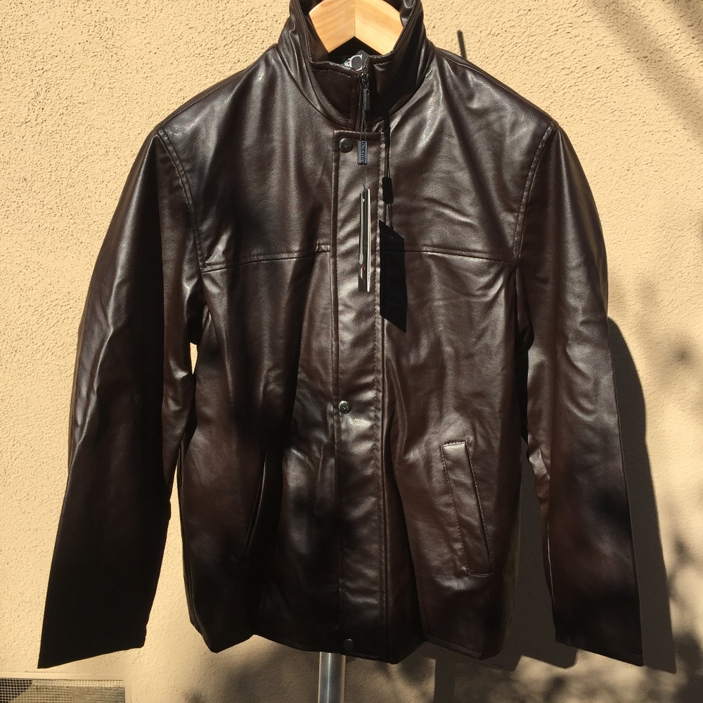 AC Italy faux leather jacket